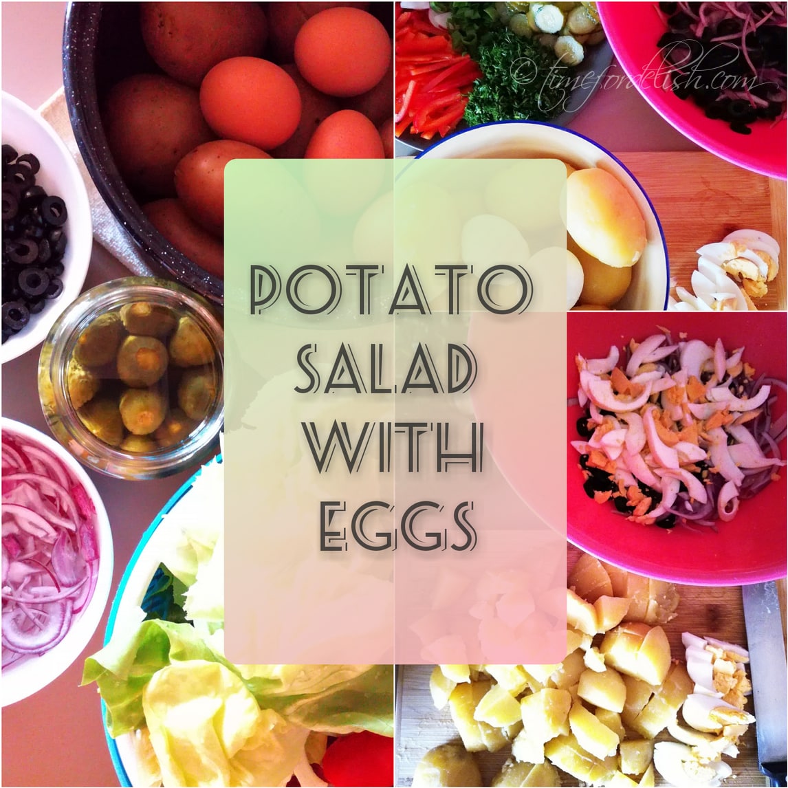 how to make potato salad with eggs