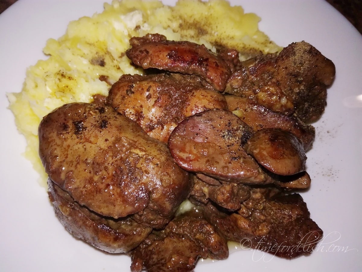 pan fried chicken livers