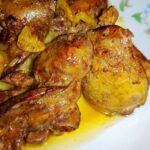 fried chicken livers with garlic and wine