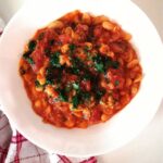 Vegan White Bean Dip / Spread With Tomato Onion Topping