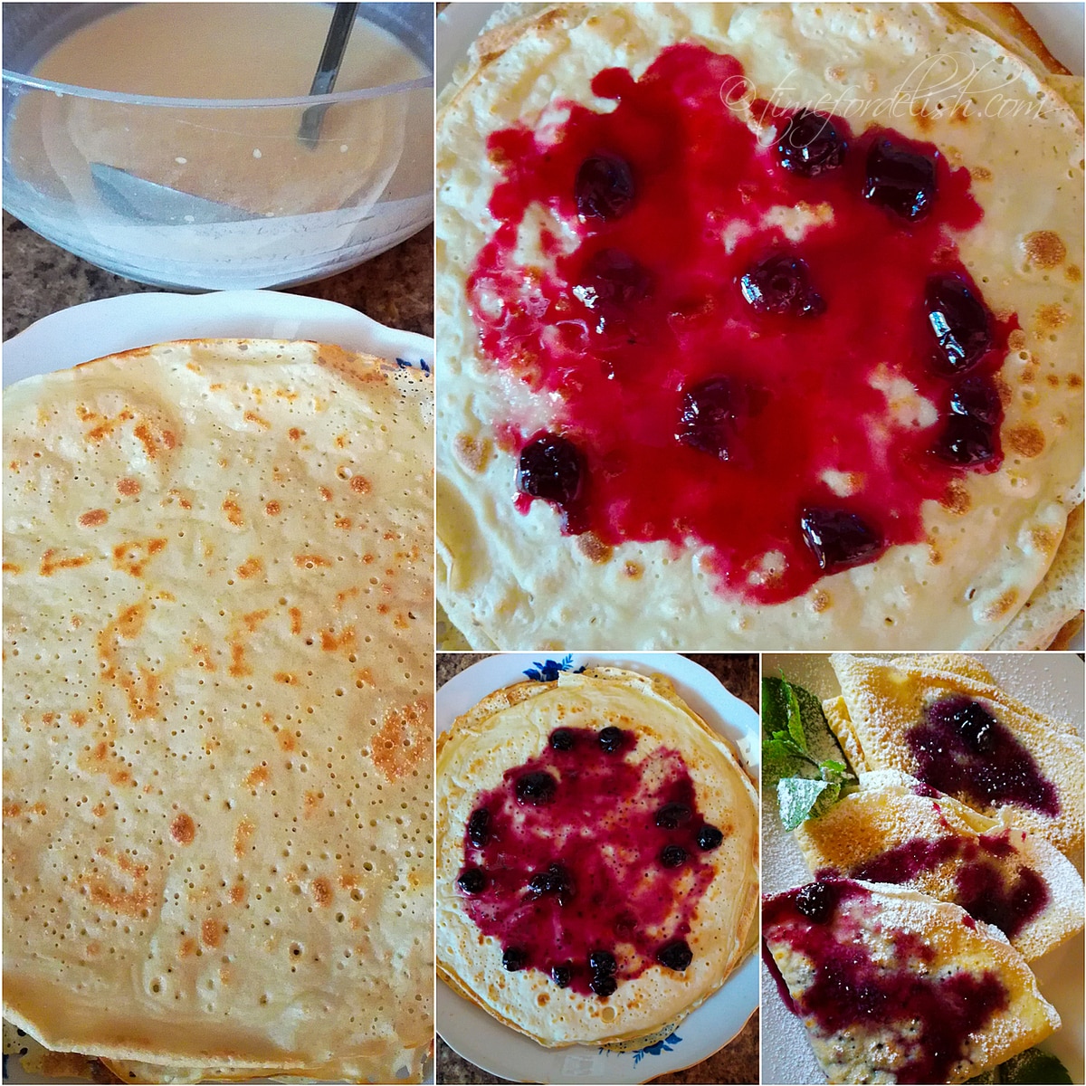 3 ingredient crepes (french pancakes)