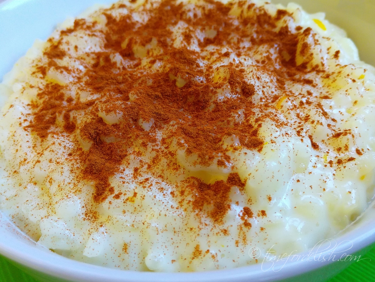 creamy old fashioned rice pudding