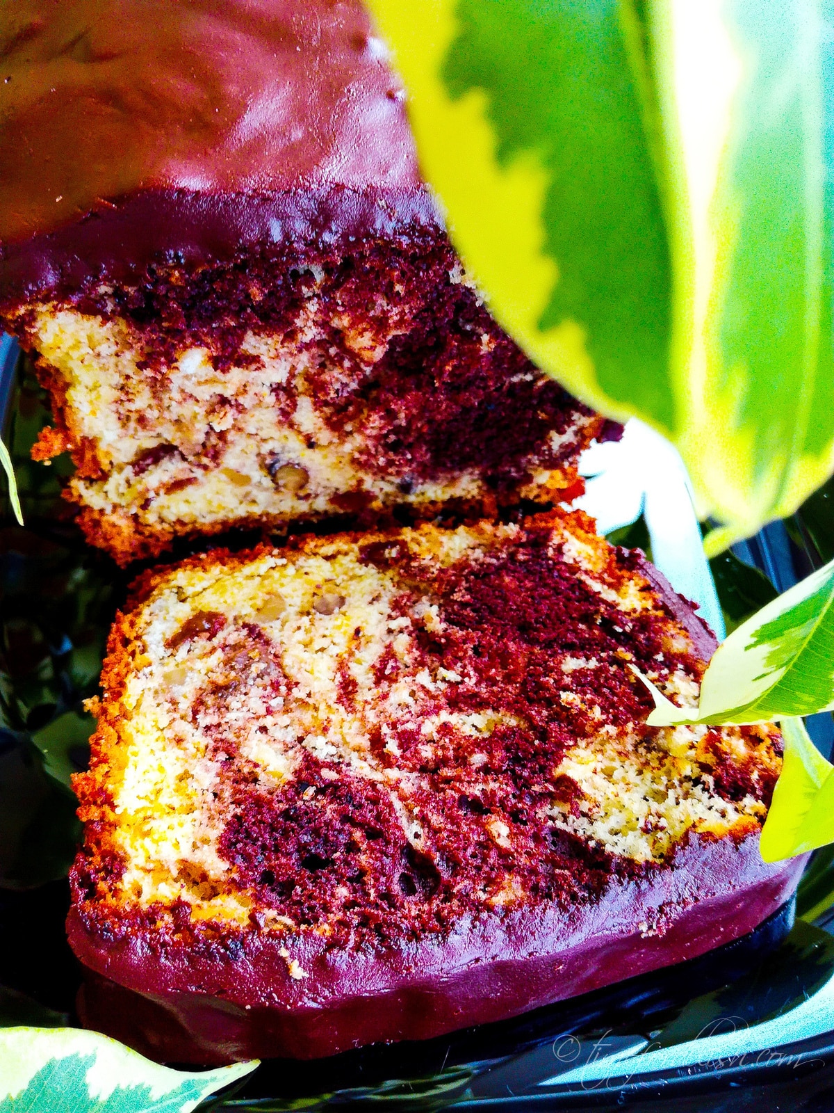chocolate marble loaf cake