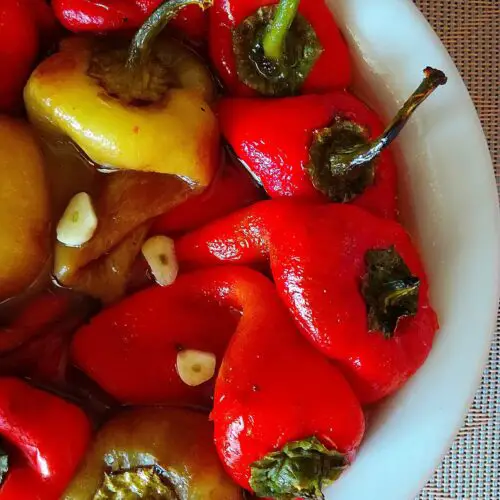 romanian roasted peppers salad