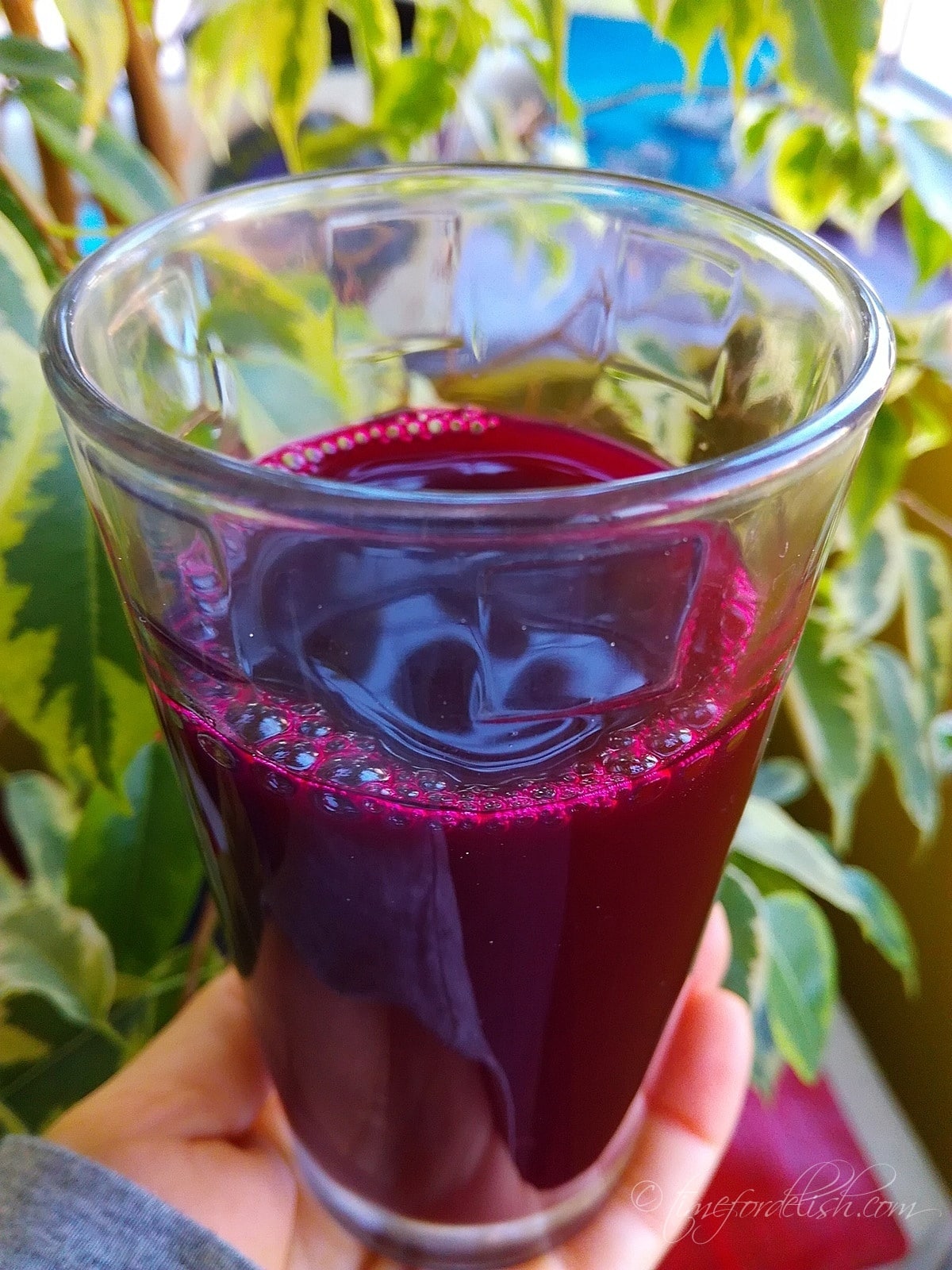 homemade beet juice without juicer