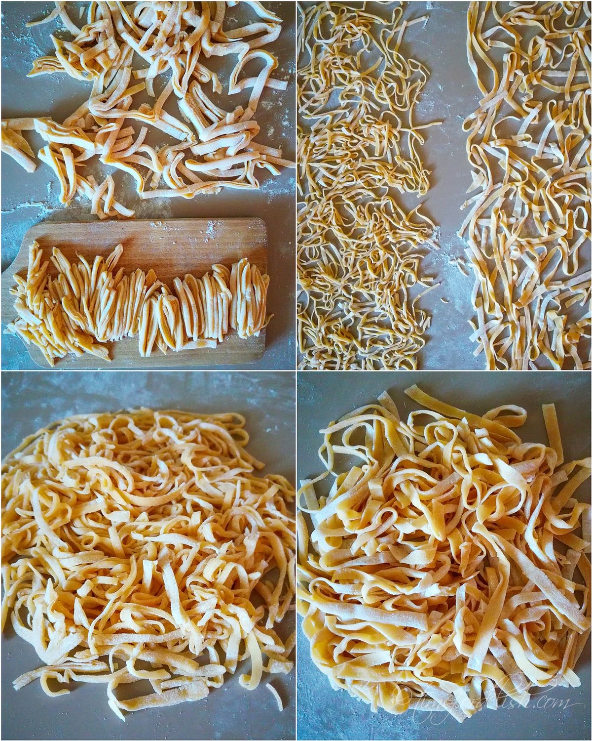 cut the noodles