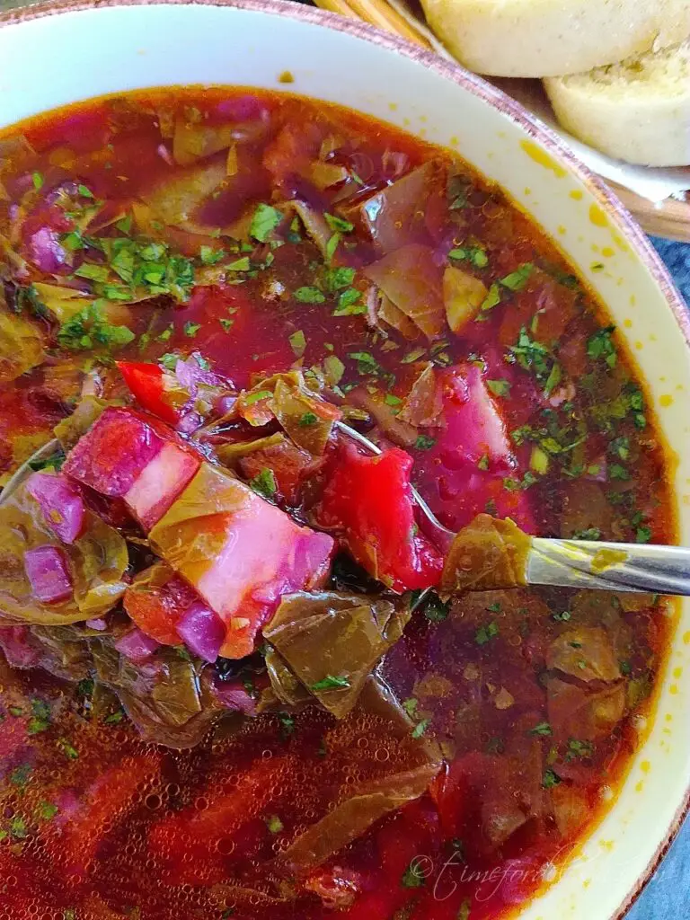 Romanian Red Orach Soup (Ciorba De Loboda)