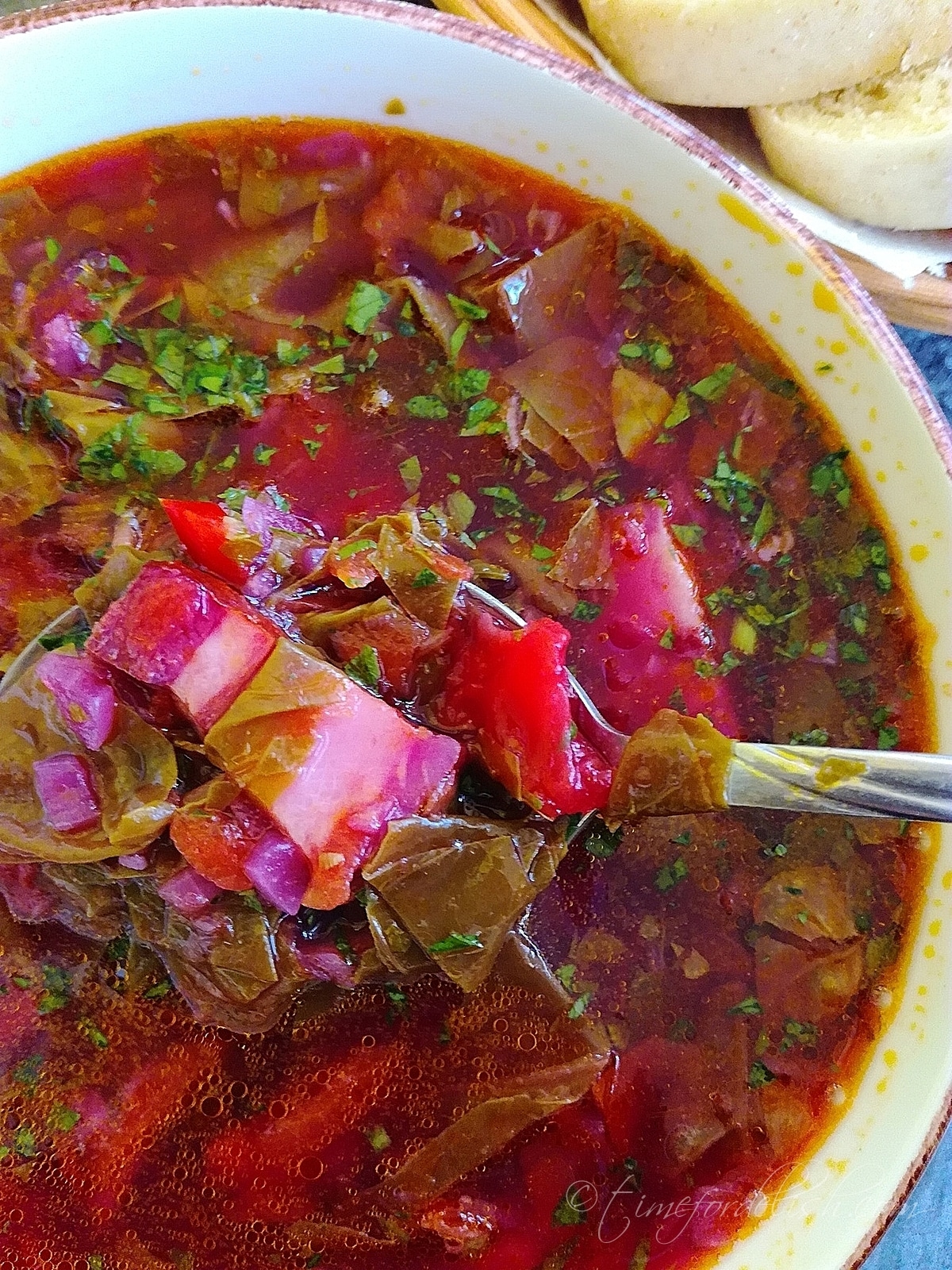 red orach soup (ciorba de loboda)